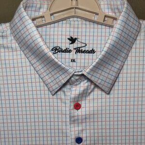 Birdie Threads Red White & Blue Golf Polo Men's XXL